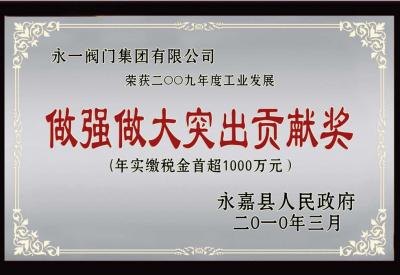做強做大突出貢獻獎