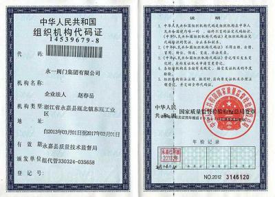 組織機構代碼（正本）
